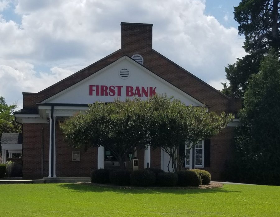 First Bank Kenansville branch exterior.