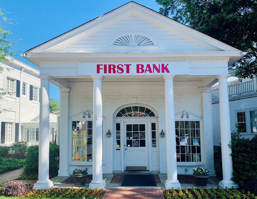 First Bank Pinehurst Village branch exterior.