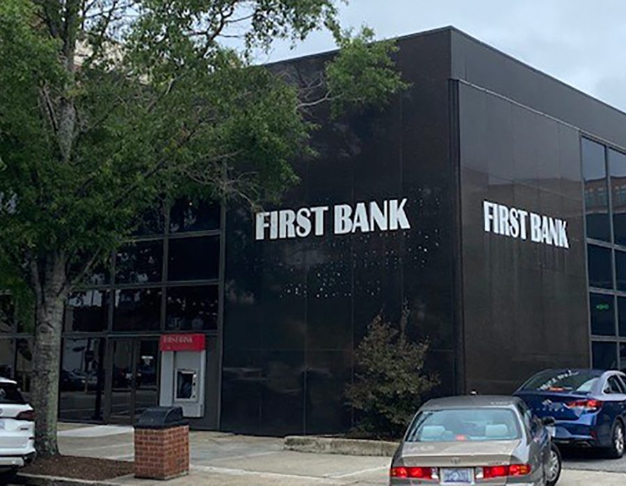 First Bank Wilmington branch exterior.