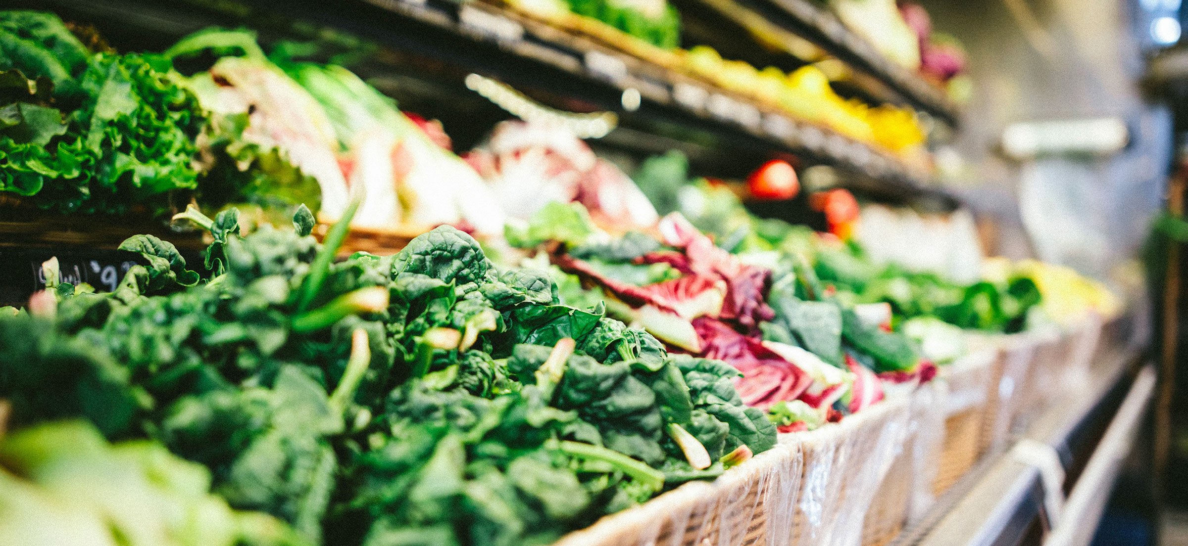 Close up image of fresh produce.