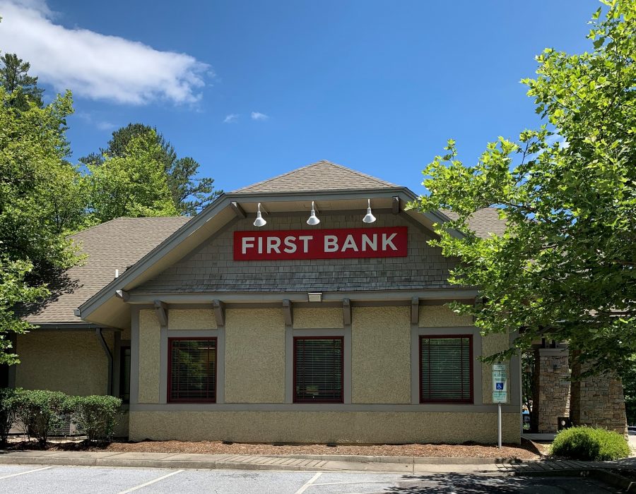 Exterior of First Bank Brevard branch