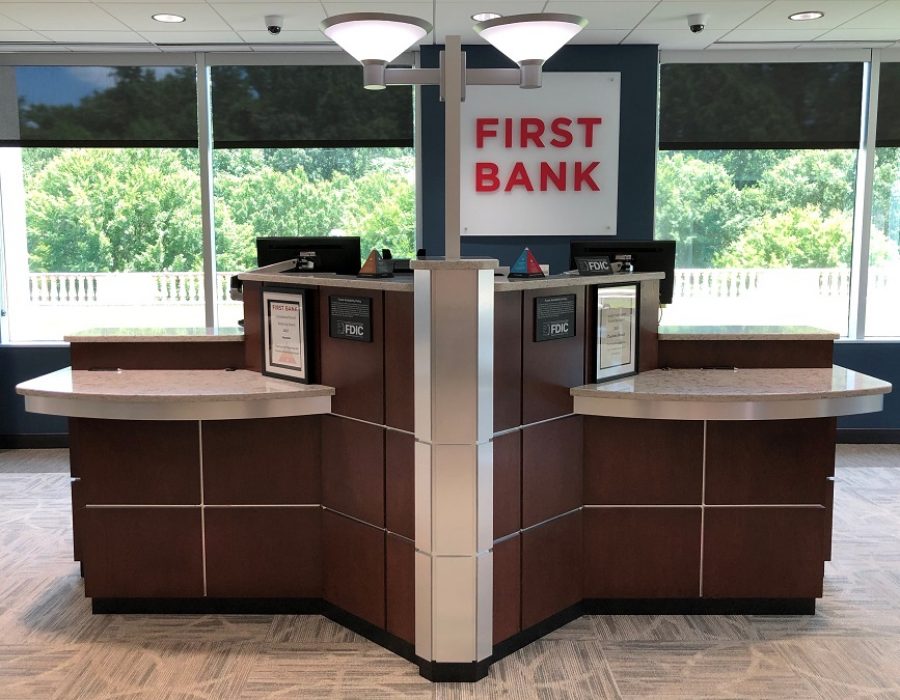 Charlotte First Bank branch interior