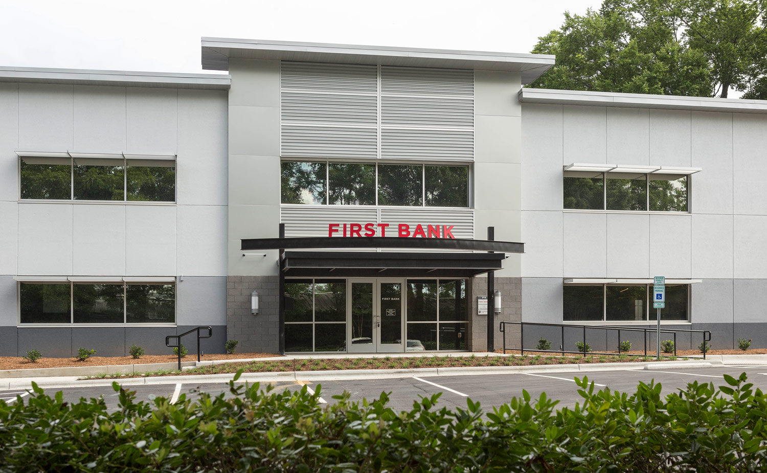 First Bank Cary branch exterior.