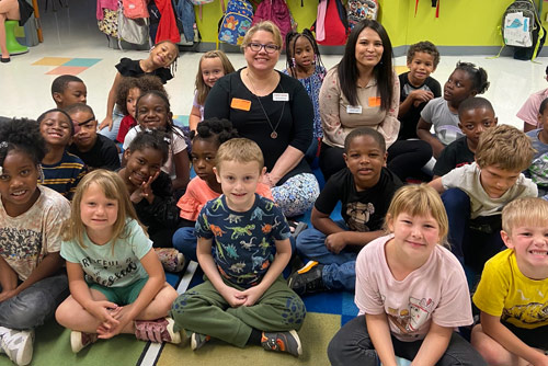 Students at Mount Gilead Elementary School