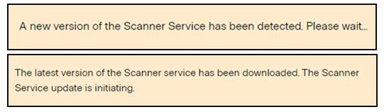 scanner refresh message