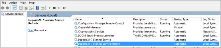 scanner refresh message