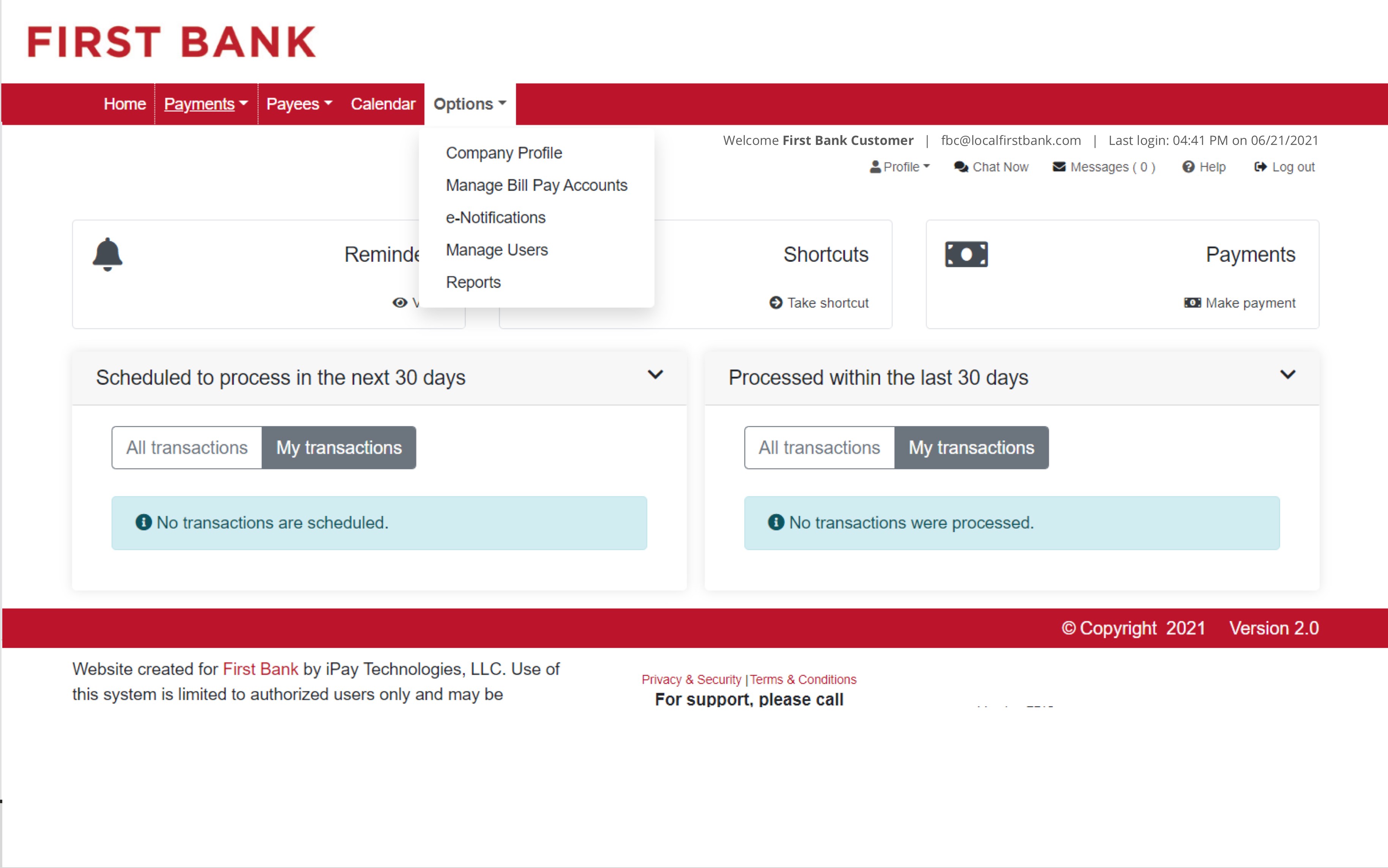 first bank bill payment service bmo