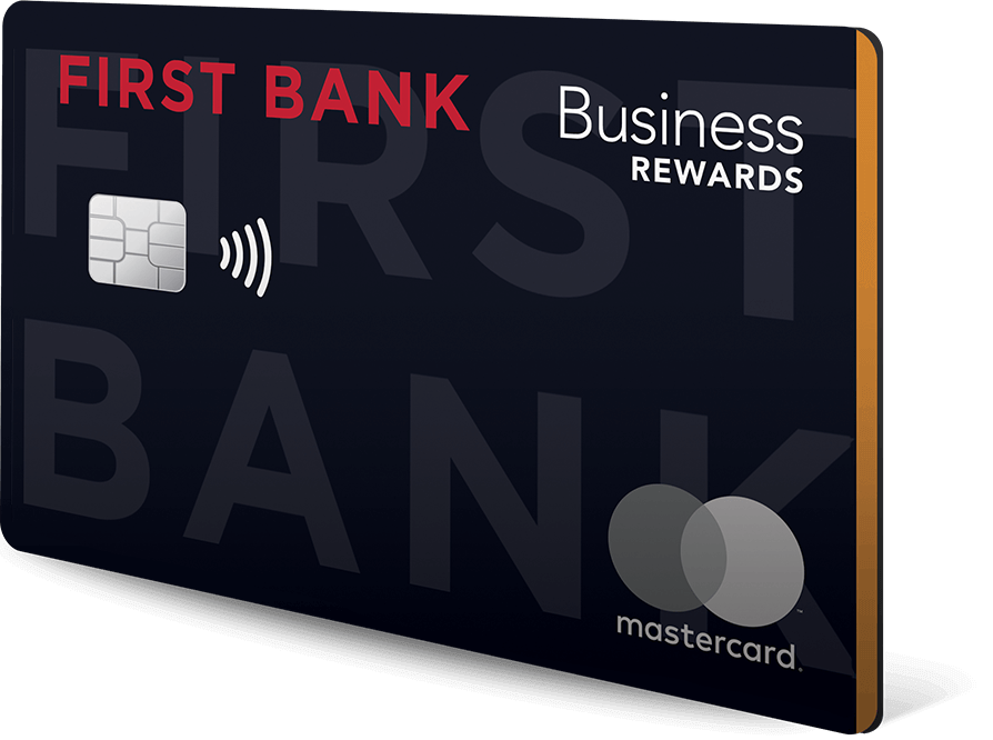 First Bank's business credit card